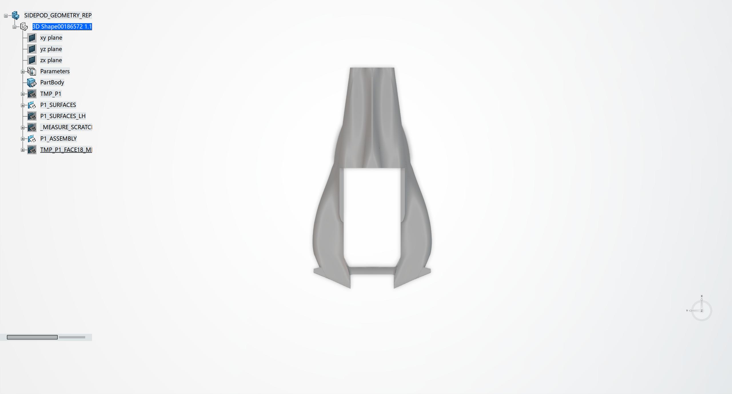 Sidepod Top View